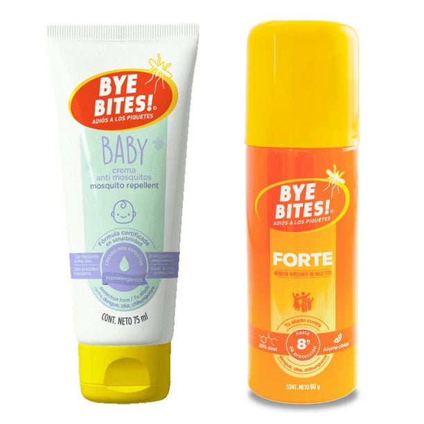 Duopack Repelente de insectos y mosquitos BYE BITES Repelente de insectos y mosquitos