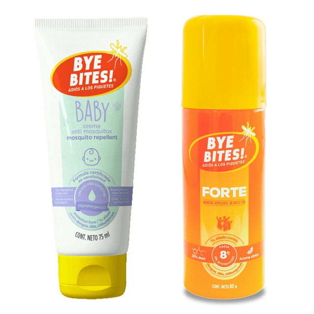 Duopack Repelente de insectos y mosquitos BYE BITES Repelente de insectos y mosquitos