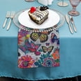 thumbnail image 4 of Nawy Butterfly Spring White Floral Pattern Cloth Napkin for Farmhouse Party Dining Table Decor 2 PCS, 4 of 7