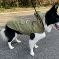 thumbnail image 2 of Nvzi -b Waterproof Dog Raincoat, Reflective Lightweight Pet Rain Clothes with Poncho Hood (4XL,Green A), 2 of 4