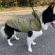 thumbnail image 2 of Nvzi Impermeable para perros, ropa de lluvia reflectante y ligera para mascotas con capucha tipo poncho (S, verde A), 2 of 4