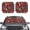 thumbnail image 2 of Naloa Dinosaur Christmas Happy New Year 2 Piece Foldable Car Sun Shades, Car Windshield Sunshade, Front Window Sunshade for Car, Truck, SUV - Large, 2 of 7