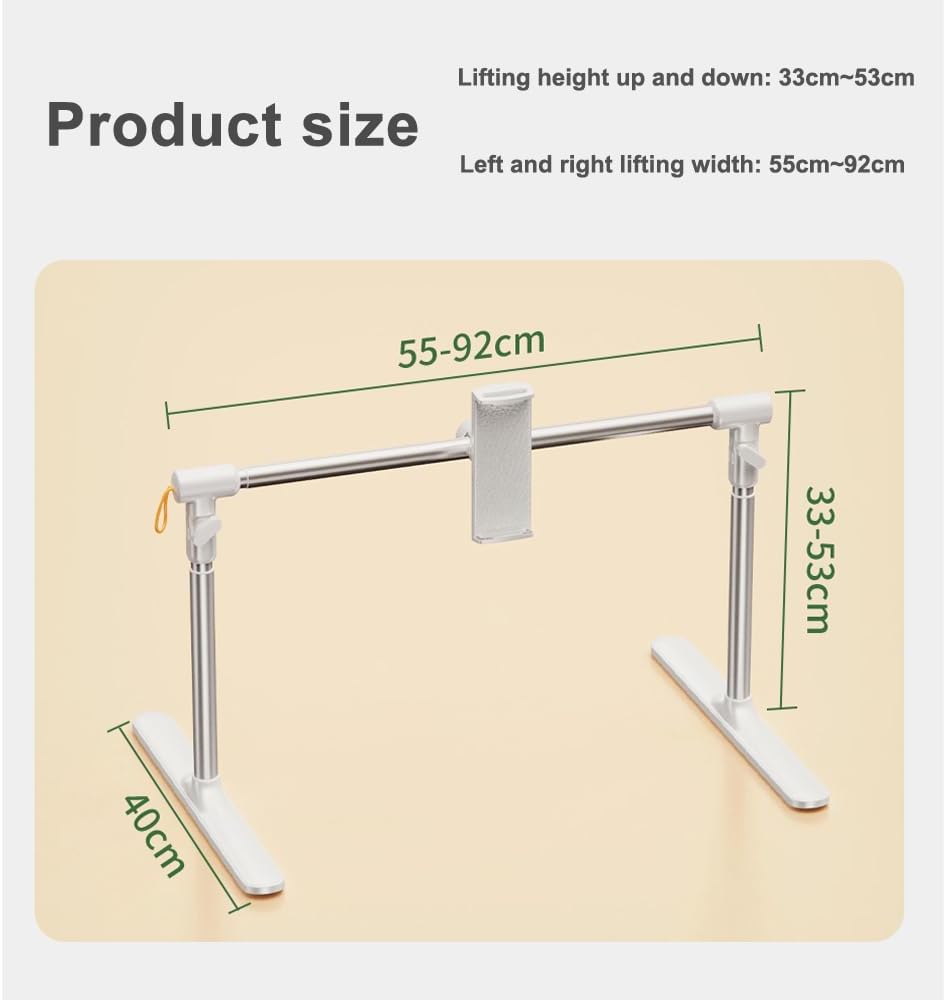 Lazy Tablet Holder, no Need to Install Lazy Mobile Phone Holder at The Bedside, Retractable Lifting Mobile Phone Tablet Holder, Suitable for 4.7-12.9in Mobile Phones and Tablets, for beds