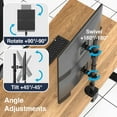 thumbnail image 6 of Desky Eco Vertical Monitor Mount - Black, 6 of 9