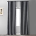 thumbnail image 2 of Signature Global Grey Faux Linen Blackout Curtain (1 Panel), Global Grey, 50W X 108L, 2 of 6