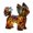 White, variant on Christmas Decorations Cute Dog Design With A Resin Night Light Featuring A Colorful Glass Effect Night Lights