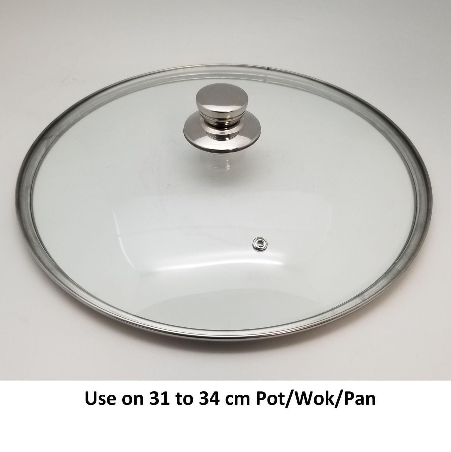 Sunwealth Stainless Steel Steamer 34cm with Glass Lid and removable steaming rack.