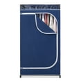 thumbnail image 2 of Whitmor 36-inch Clothes Closet - Freestanding Garment Organizer with Sturdy Blue Fabric Cover, Adult, 2 of 5