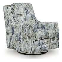 Signature Design by Ashley Dustinford Gray Swivel Glider Accent Chair