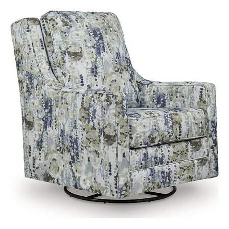 Signature Design by Ashley Dustinford Gray Swivel Glider Accent Chair