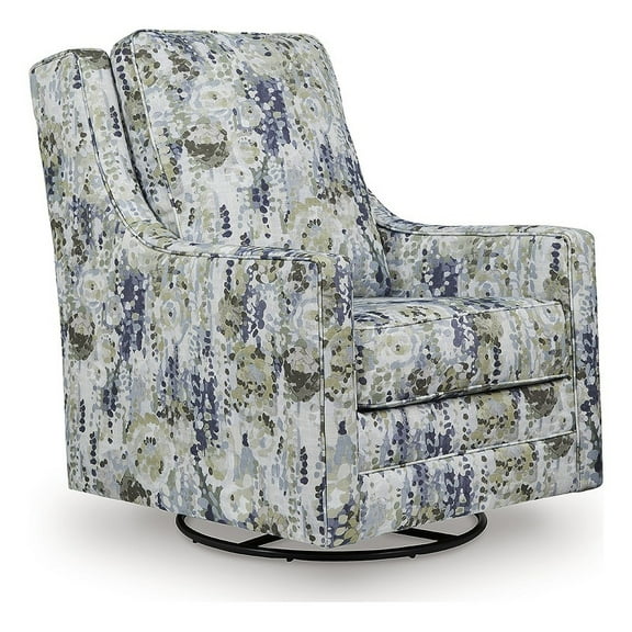 Signature Design by Ashley Dustinford Gray Swivel Glider Accent Chair