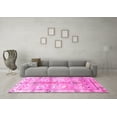 thumbnail image 3 of Ahgly Company Indoor Square Persian Pink Traditional Area Rugs, 7' Square, 3 of 4