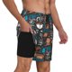 thumbnail image 2 of Fotbe Coffee Lover Print Traje de Baño para Hombre – Shorts de Natación de Secado Rápido con Forro y Bolsillos-Large, 2 of 6