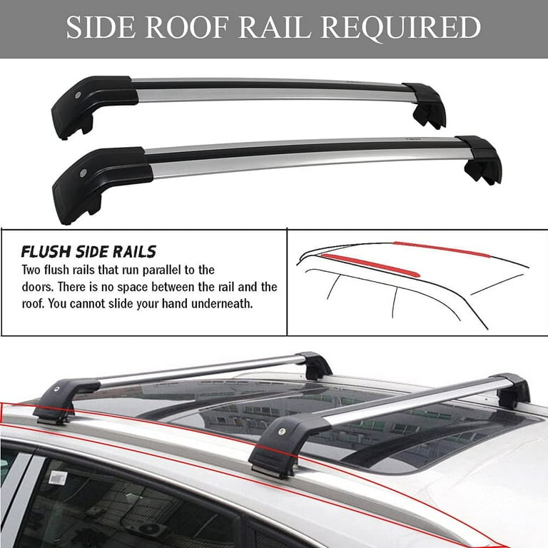 NIXFACE Cross Bars Roof Rack Fit for Buick Encore 2013 2022 Luggage Lockable Crossbars Carrier Cargo Bar