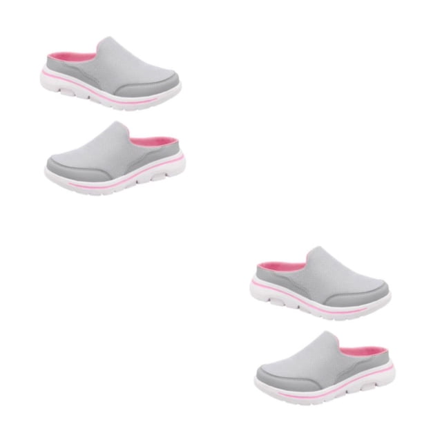 Zapatillas transpirables Minnieouse 1 par de toboganes de estilo informal para niñas gris rosa talla 43 2piezas