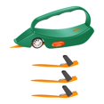 thumbnail image 2 of Elodie Wrapping Paper Cutter Trimmer 6.3inch for Left Right Hand Users Lightweight Versatile Ergonomic Grip with 3 Replaceable Parts Single Green, 2 of 7