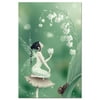 Tree-Free Greetings EcoNotes Stationary- Blank Note Cards with Envelopes, 4" x 6", Lily of The Valley, Fairy Themed, Boxed Set of 12 (FS66498)