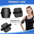 thumbnail image 3 of Blecry Horizontal Arm Id Card Holder (Black),Arm Badge Holder for Men Leather Id Armband Adjustable Badge Holder with Elastic Arm Ski Pass Armband for Work Postcards Business, 3 of 8