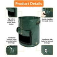 thumbnail image 2 of 5 Pack 10 Gallon Potato Grow Bags with Flap Window & Sturdy Handles, Garden Vegetables Planting Bag Planter Heavy Duty Growing Container for Tomato Onion Carrot Flowers Fruits, Green, 2 of 6