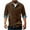 Brown, variant on Men Corduroy Button Flap Pocket Long Sleeve Casual Tops
