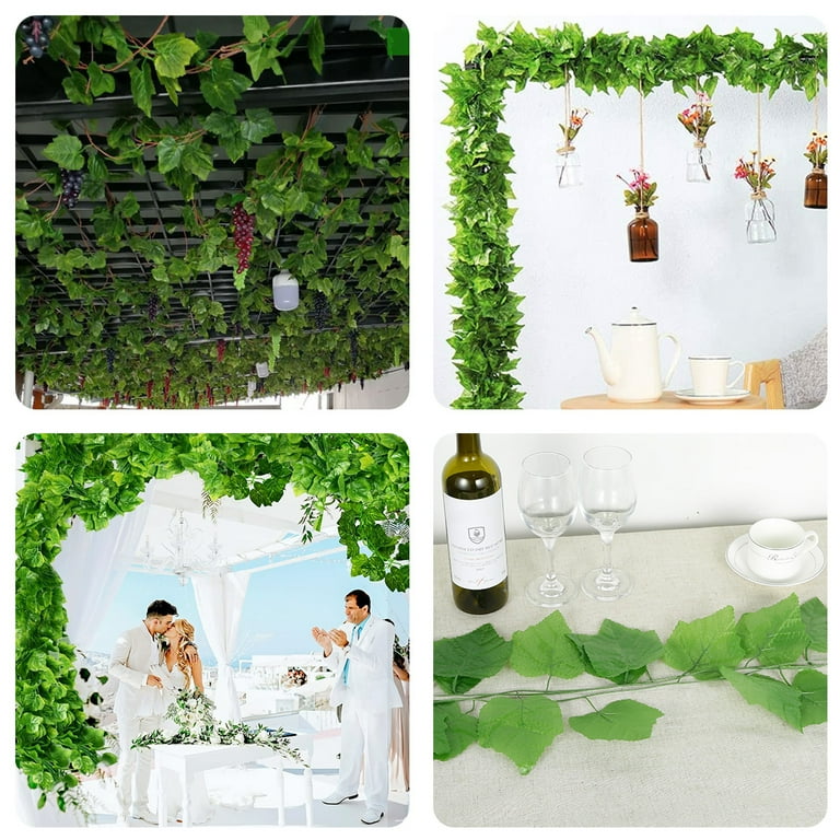 12pcs Artificial Ivy Garland Fake Vine Hanging Plants For Home