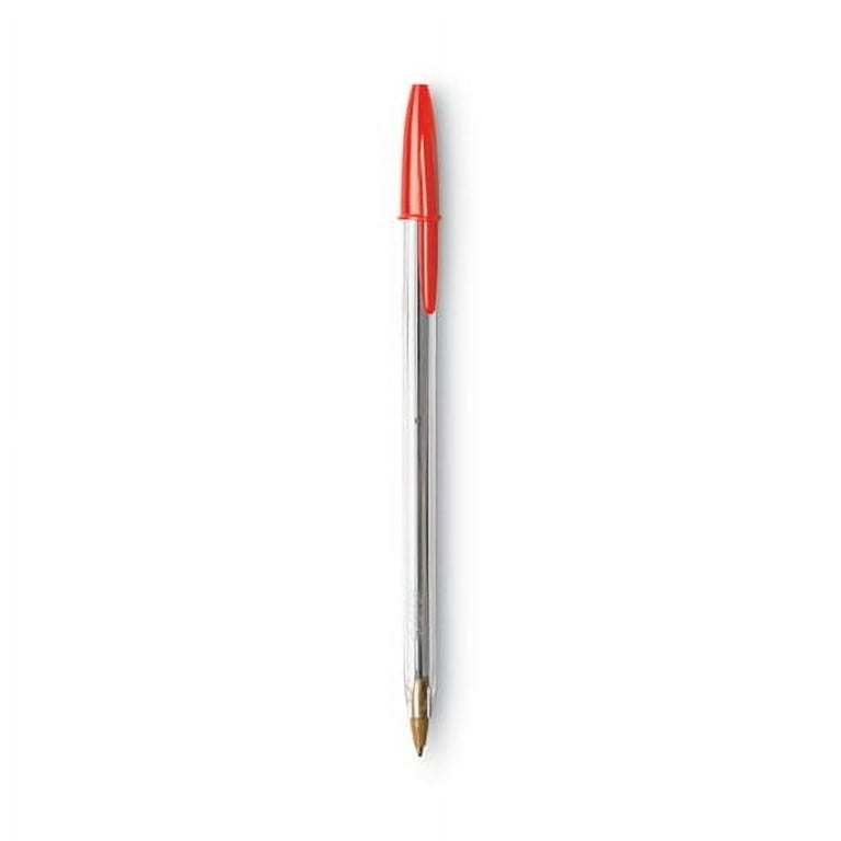 Cristal Xtra Smooth Ballpoint Pen, Stick, Medium 1 Mm, Red Ink