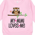 thumbnail image 3 of Inktastic My Mimi Loves Me Girls Owl Toddler Sweatshirt, 3 of 4