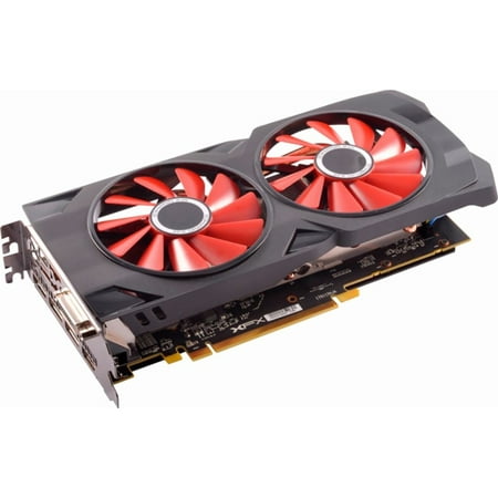 XFX RX-570P8DBDR AMD Radeon RX 570 RS Black Edition 8GB GDDR5 PCI Express 3.0 Graphics Card - Black/Red GPU