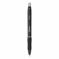 Sharpie S-Gel High-Performance Gel Pen, Retractable, Fine 0.5 mm, Black Ink, Black Barrel, Dozen