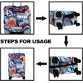 thumbnail image 4 of Travel Luggage Cover Suitcase Protector Washable Anti-scratch Baggage Covers (World Stamp, S(18-20in)), 4 of 6