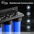thumbnail image 2 of iSpring WGB32B-MKS 3-Stage Whole House Water Filtration System, Removes Iron, Manganese, Hydrogen Sulfide, Chlorine, and Sediment, 15 GPM Flow, w/ F3WGB32BMKS Replacement Filter Pack, 2 of 7