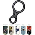thumbnail image 4 of 35KN Figure 8 Rappelling Gear Belay Device Aviation Aluminum Rigging Plate（Black）, 4 of 5