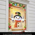 thumbnail image 5 of 1 piece, 2D flat banner, Christmas snowman curtain decoration, winter festival door and window decoration banner, Christmas party supplies, home decoration supplies, suitable for indoor and outdoor p, 5 of 6