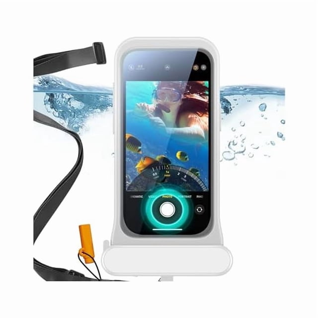 wonima02 Waterproof Phone Pouch for iPhone 13 Pro / 14 Pro / 15 Pro, Underwater Touch Sensitivity, IPX8 Floating Waterproof Cellphone Case with Lanyard, Dry Bag for Snorkeling, Clear