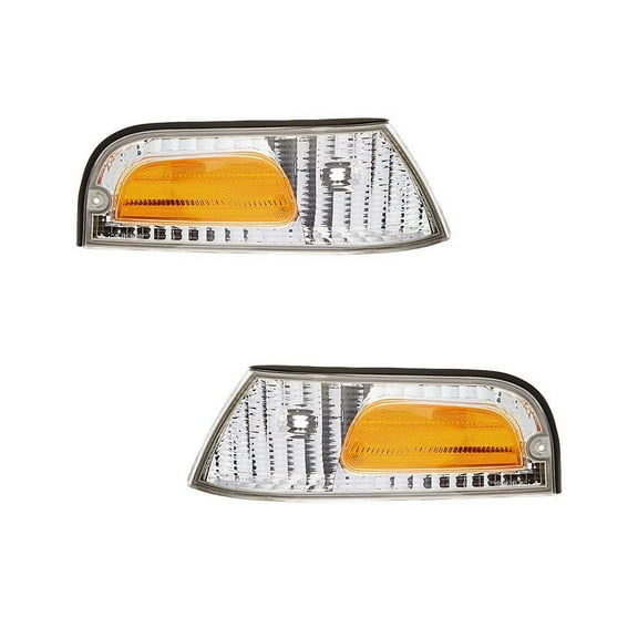 New Pair Side Marker Light Fits Ford Crown Victoria Lwb Fo2521147 Xw7Z-15A201-Bb