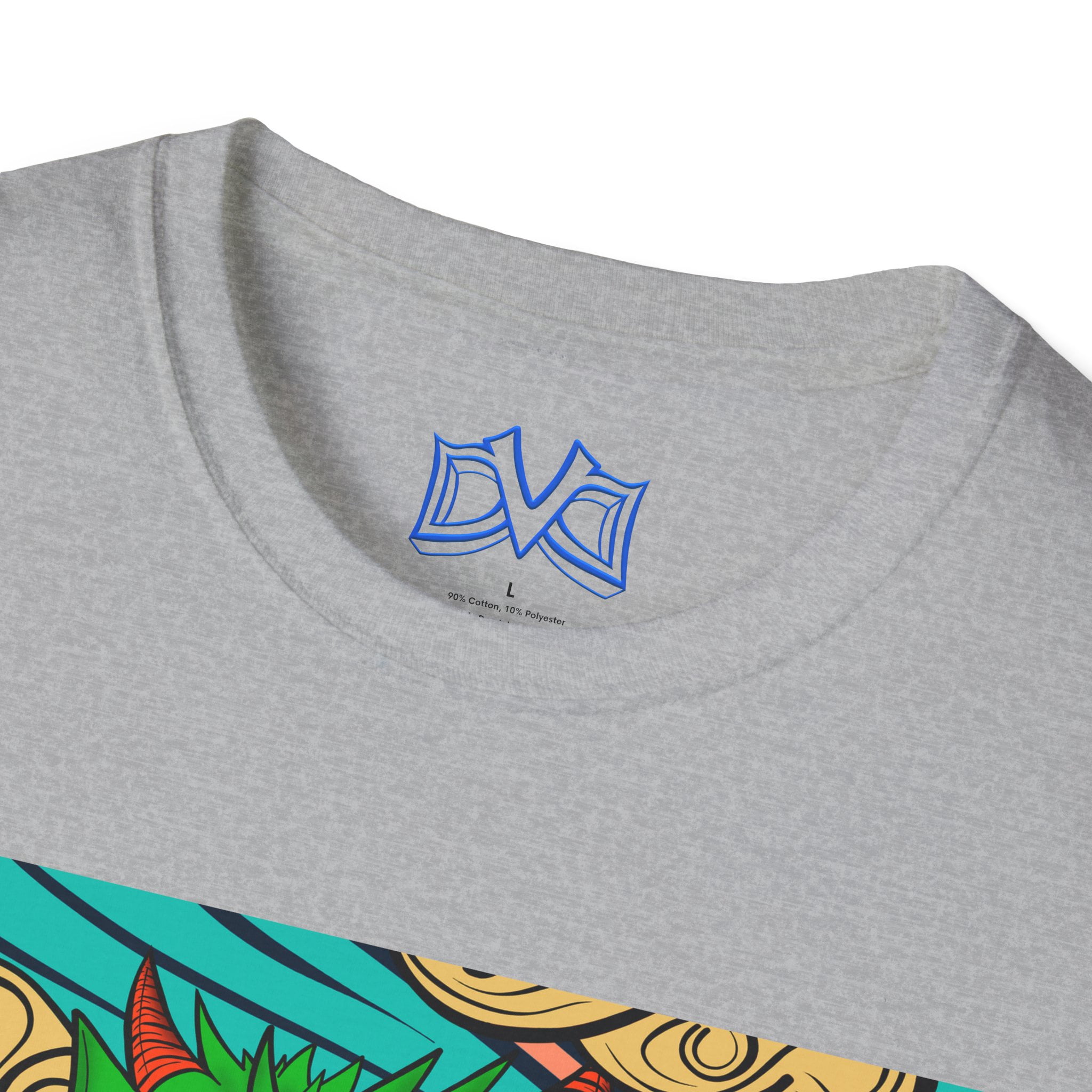 Dragon of Elements, Skate n' Surf wear. Hand drawn art soft-style t-shirt.