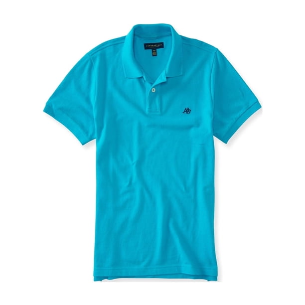 Polo de rugby Aeropostale A87 para hombre, azul, mediano Aeropostale polo, rugbi