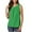 Green, variant on TKLPEHG Sleeveless Blouses for Women Crew Neck Pleated Tank Tops Fashion Summer Going Out Tops Loose Shirts Sleeveless T Shirts Solid Color Casual Blouses (Wine,L)