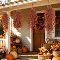 thumbnail image 4 of 6-Pack Morning Glory Hanging Plants, 30in Artificial Flower Vines for Indoor, Outdoor, Garden, and Porch Decor, 4 of 6