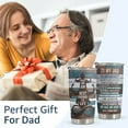 thumbnail image 2 of Gifts For Dad - Stainless Steel Vintage Tumbler 20oz For Dad - Father and Son Best Friend For Life - Birthday Gifts for Dad Stepdad From Son - Fathers Day Gift From Son For Dad Step Dad, 2 of 6