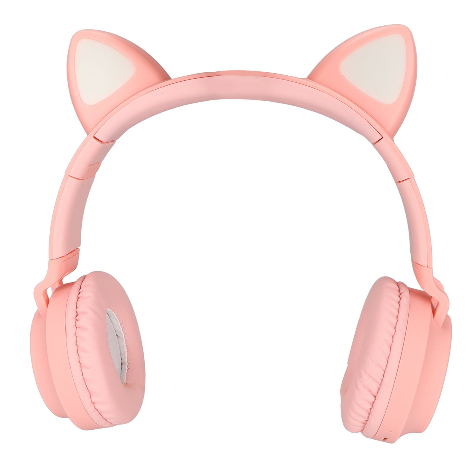 Gaming Cat Ear Gaming Headphones Deep Bass LED Light Foldable Cute Cat Ear  Headset with Soft Earmuffs