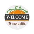 thumbnail image 1 of Autumn Door Sign Welcome Sign Pumpkin Maple Leaf Door Sign For Fall Front Door Farmhouse Outdoor Home E, 1 of 4