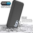 thumbnail image 3 of Galaxy S21 Plus Case for Samsung Galaxy S21 Plus 5G Case Military Drop Shockproof Armor Heavy Duty Rugged 3 in 1 Protection Cover for Galaxy S21 Plus S21+ Phone Case (Black+Black), 3 of 15