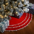 thumbnail image 2 of National Tree Company  52 in General Store Collection Red Velvet Tree Skirt - 52 in, 2 of 5