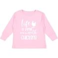 thumbnail image 3 of Inktastic Life is Better with Chickens Boys or Girls Long Sleeve Toddler T-Shirt, 3 of 5