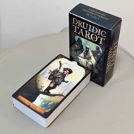 Druidic Tarot Deck 10.3*6cm - 78 Pcs Celtic Nature Themed Tarot Cards