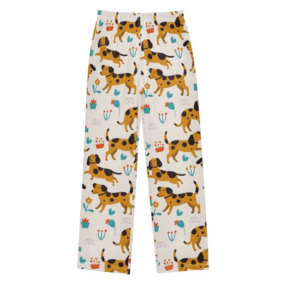 joogoo Dogs Dalmatian Pajama Pants Pj Bottoms Sleepwear Lounge L