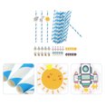 thumbnail image 3 of 40 Pcs 1 Set Paper Straws Practical Drink Straws Lovely Beverage Straws, 3 of 7