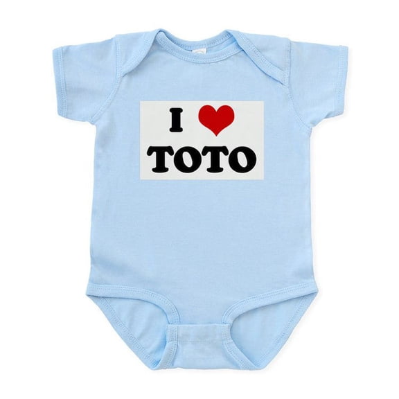 CafePress - I Love TOTO Infant Bodysuit - Baby Light Bodysuit, Size Newborn - 24 Months