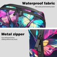 thumbnail image 4 of Butterfly Digital Travel Bag Cord Organizer Hard Drive Bags Waterproof Oxford Cloth Cord Storage Organizer Box 5.9x9.44x3.14 in Black Digital Electronic Accessories Organizer Bag, 4 of 6